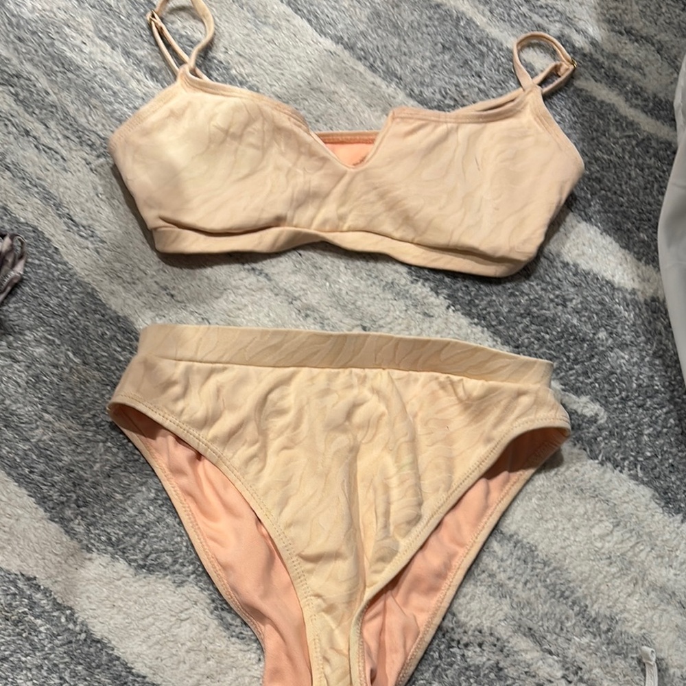 Elegant Cream Women's bathing suit two Set